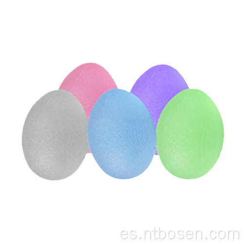 Material de TPR en forma de huevo en forma de huevo Bola de agarre de estrés transparente Tipo de estrés Subsciente Alivio de las bolas